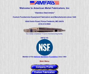 American Metal Fabricators, Inc.: amfab, food service, stainless 